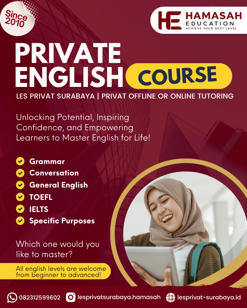 Les Privat Bahasa Inggris Dewasa