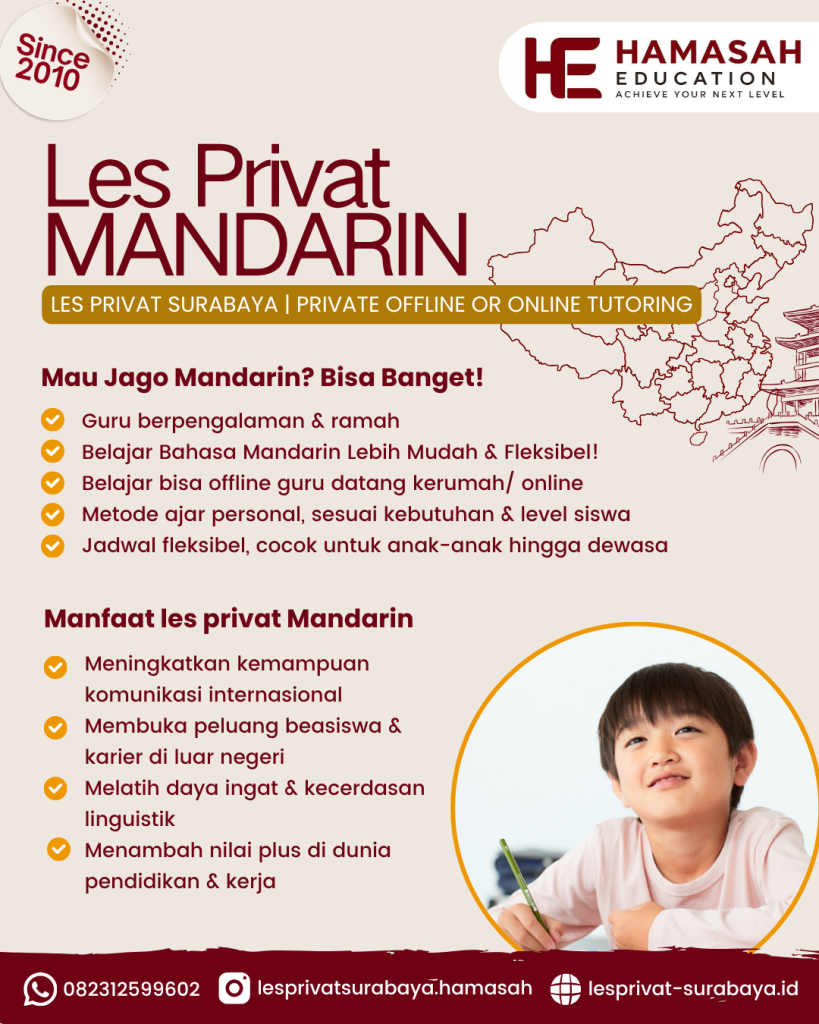 Les Privat Bahasa Mandarin